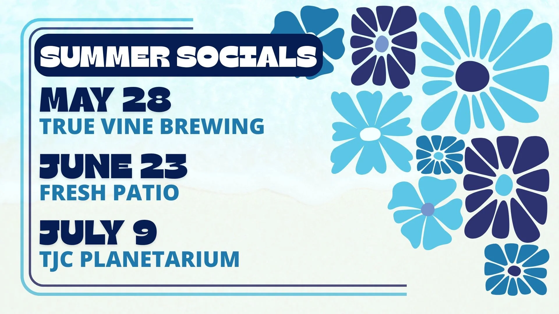 SUMMER SOCIALS ARE BACK! 