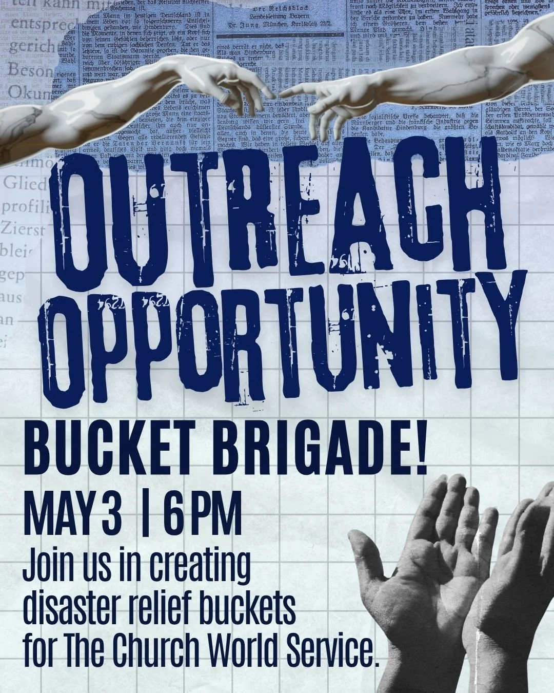 Trivia ➡️ then doing some good 💙

Join us May 3 at 6 PM in Disciples Hall for our Bucket Brigade! We&rsquo;re assembling relief kits for Church World Service&mdash;aiming for 300 kits 🙌

Easy to jump in. Stay after Trivia or just show up!

#FCCOutr