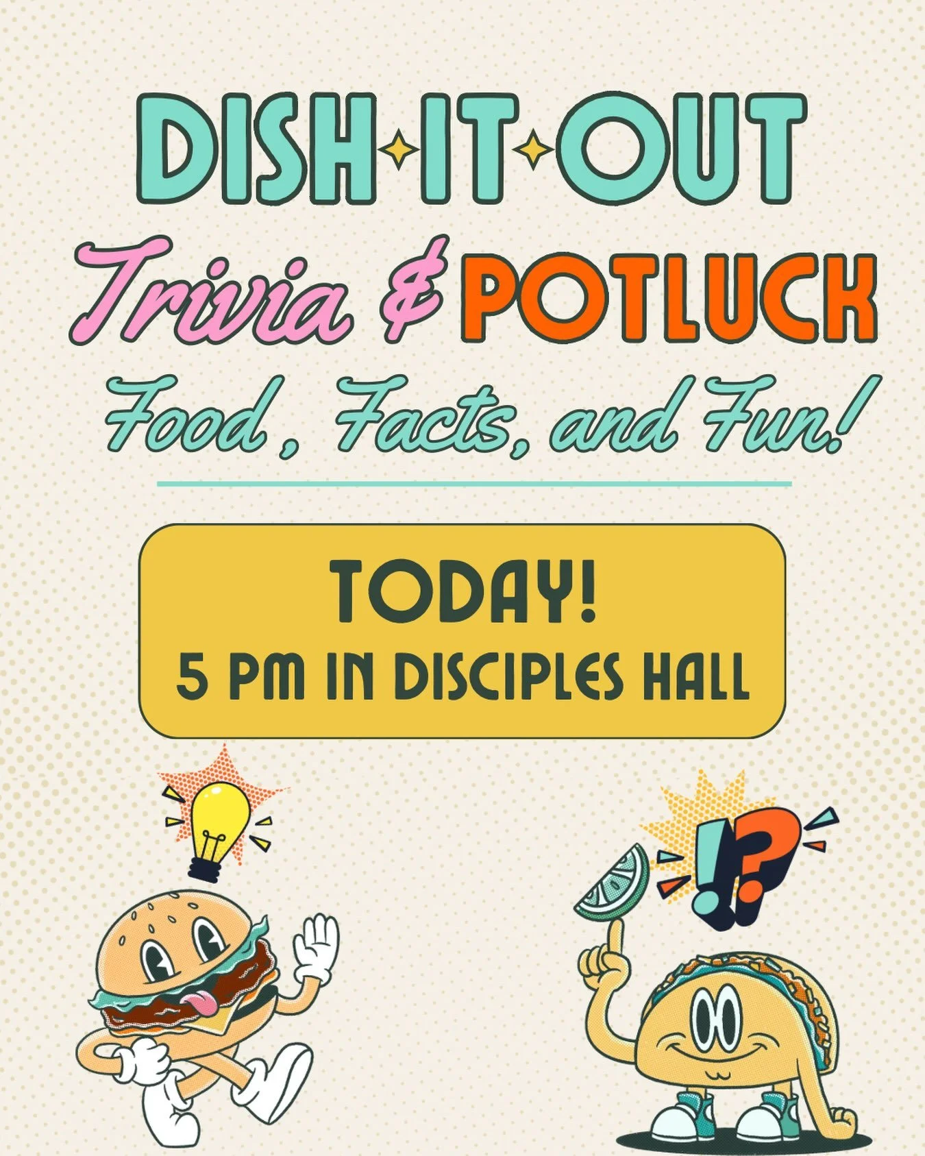 ⁉️🍔🌮Don&rsquo;t miss out on this month round of trivia and potluck! Bring something to eat and your thinking minds because this one is for all the marbles! 
For those of you that like to study our subjects will be:
&ldquo;Woof Woof&rdquo;
&ldquo;Th