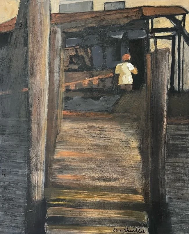 When I pick up a piece of wood from my ever ready stash, I have no preconceived idea. As I look at the wood I see something somewhere. It might be created by the grain of the wood, a knot, dried moss, mold and/or tunnels and marks left behind by crit