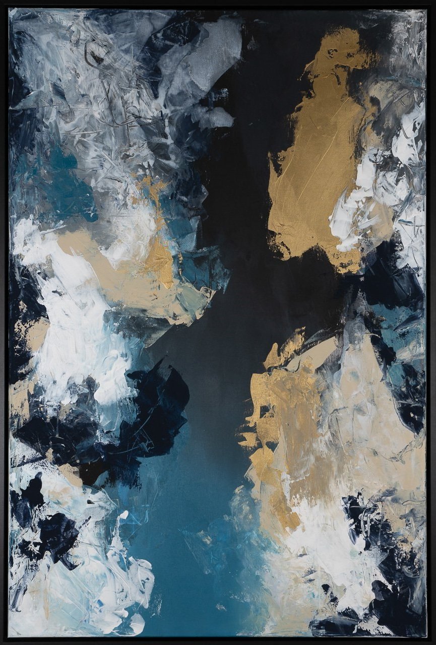 Blue Lagoon - 120/1, Acryl auf Leinwand, 120x80cm, 2024