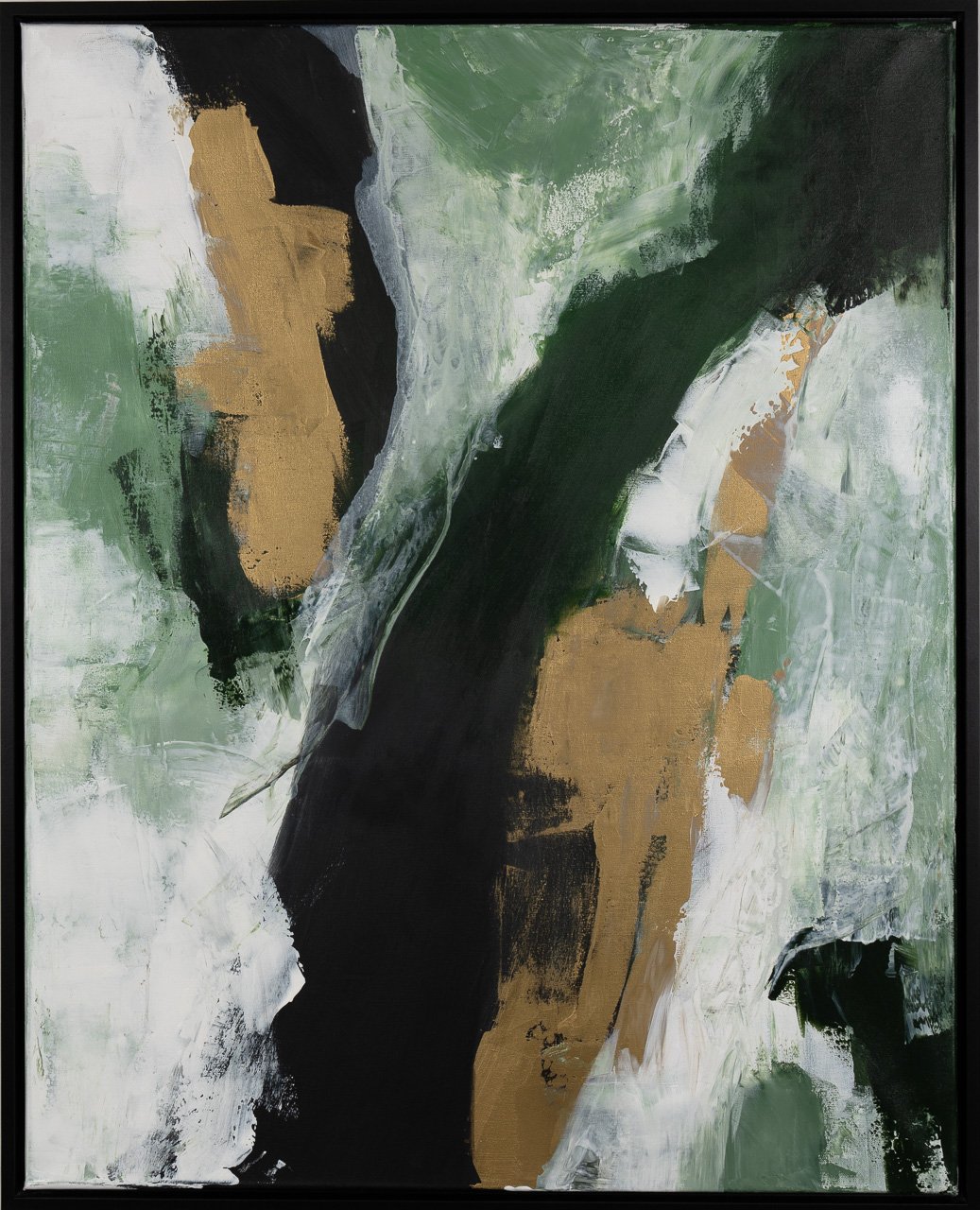 Green Road - 100/1, Acryl auf Leinwand, 100x80cm, 2024