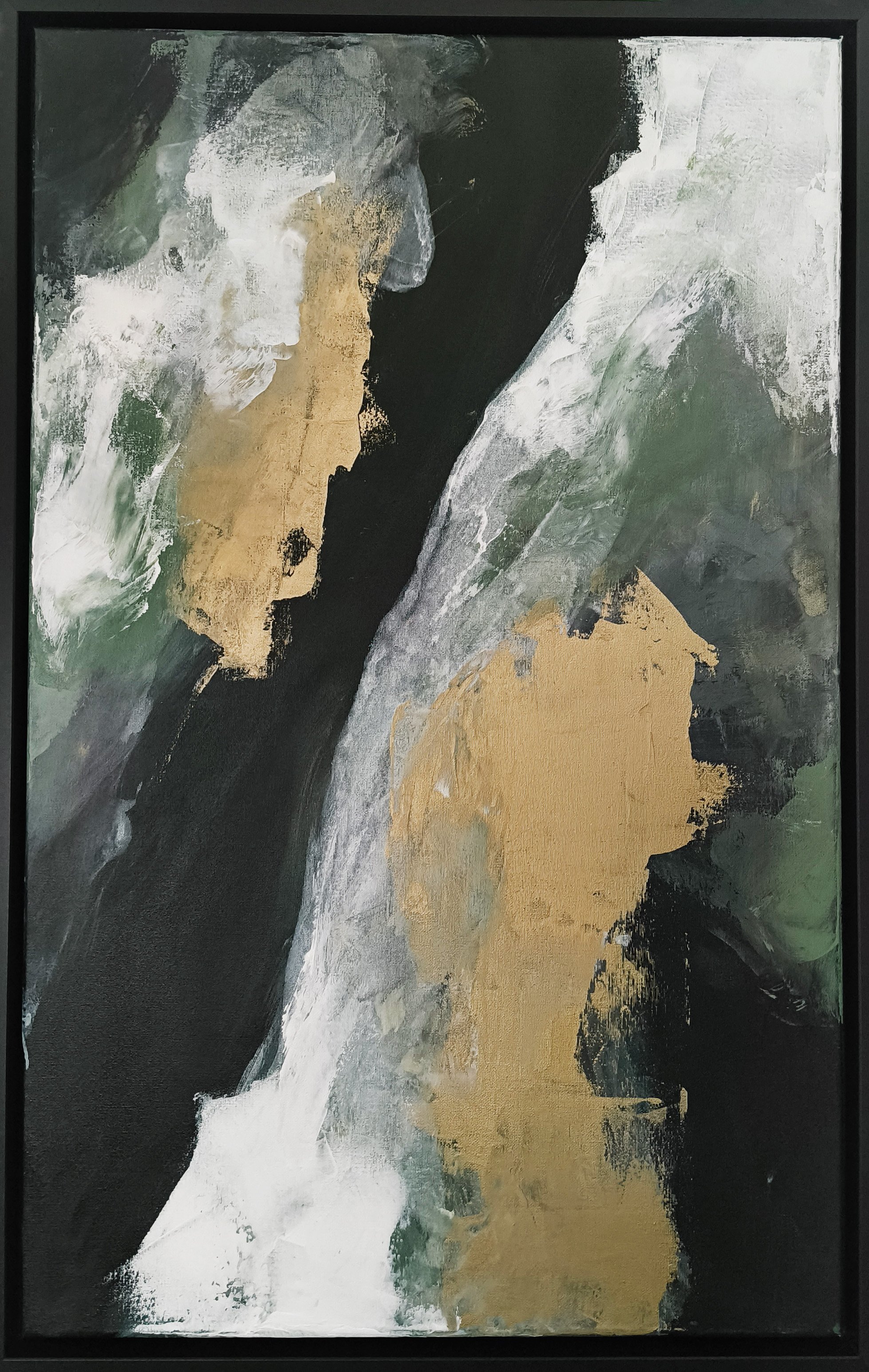 Green Road - 80/2, Acryl auf Leinwand, 80x50cm, 2025