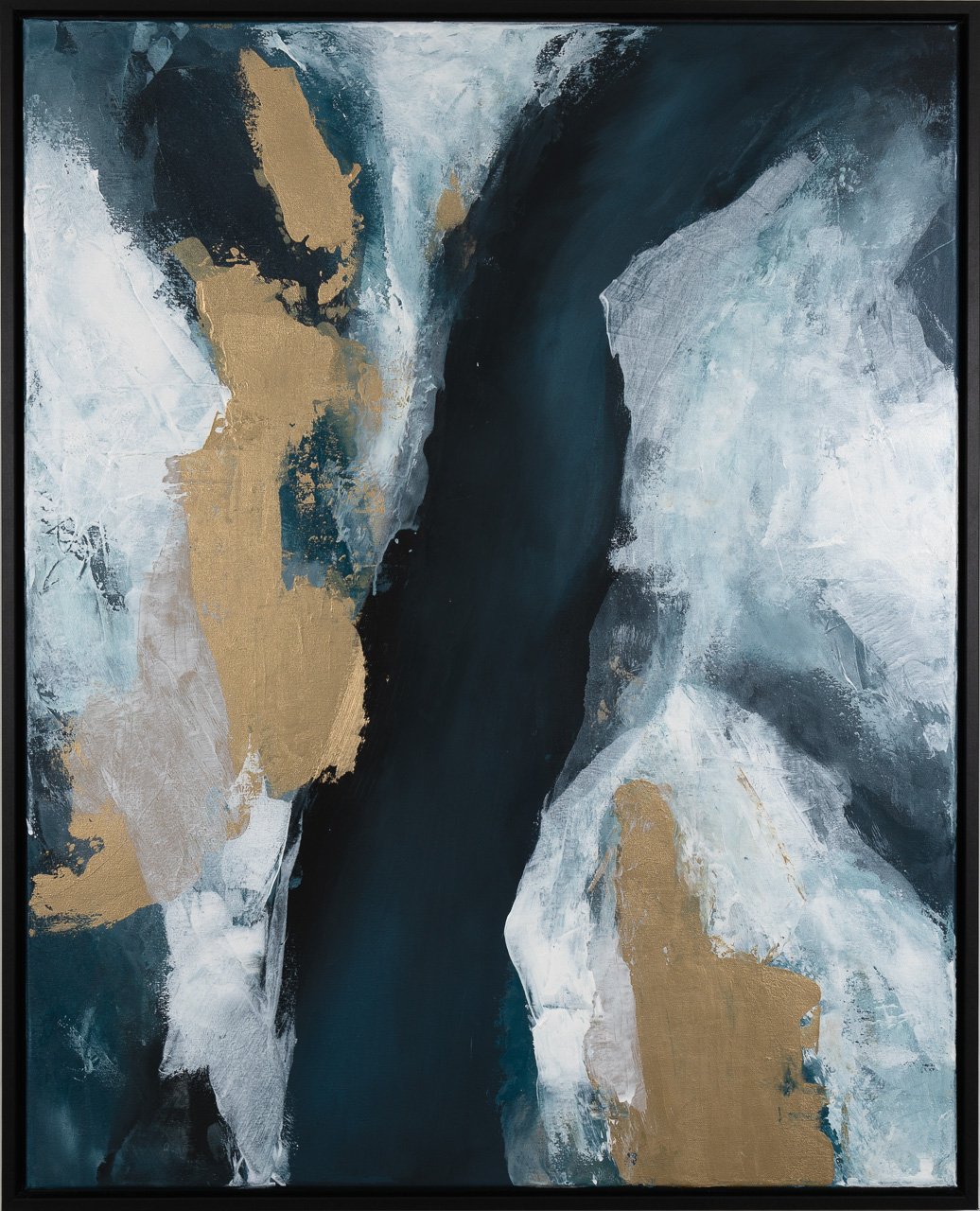 Blue Lagoon - 100/1, Acryl auf Leinwand, 100x80cm, 2024