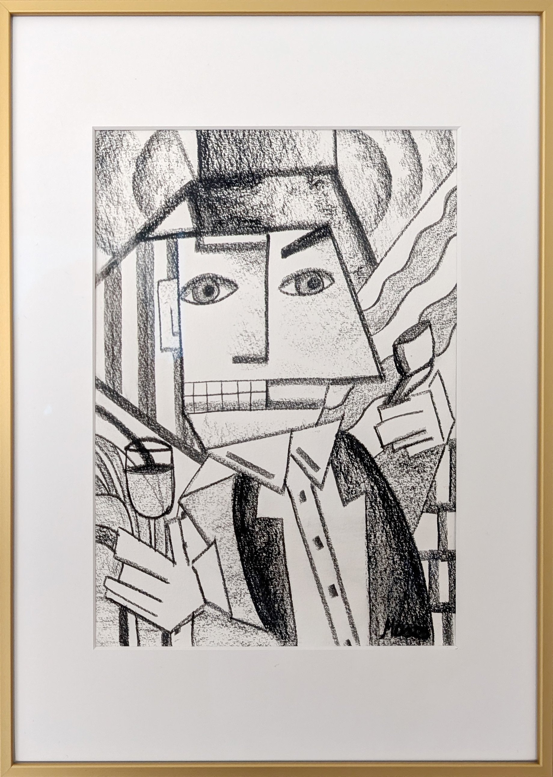 Mr. Edwards - Kohle auf Papier, 29,7 x 21 cm, 2025