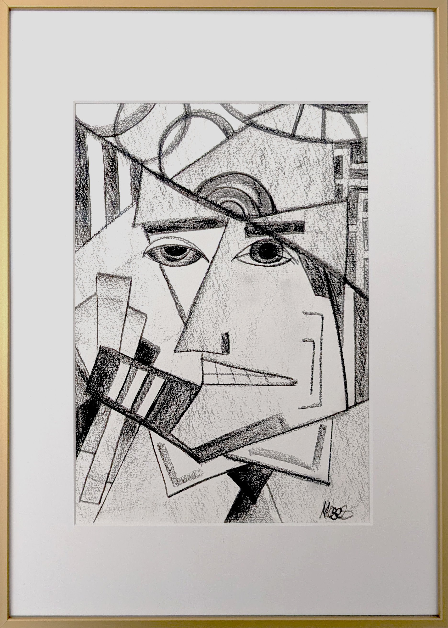 Customer Service - Kohle auf Papier, 29,7 x 21 cm, 2025