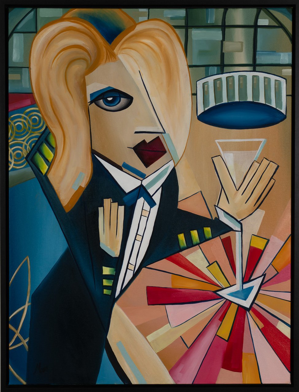 The Secretary - Öl auf Leinwand, 80 x 60 cm, 2024