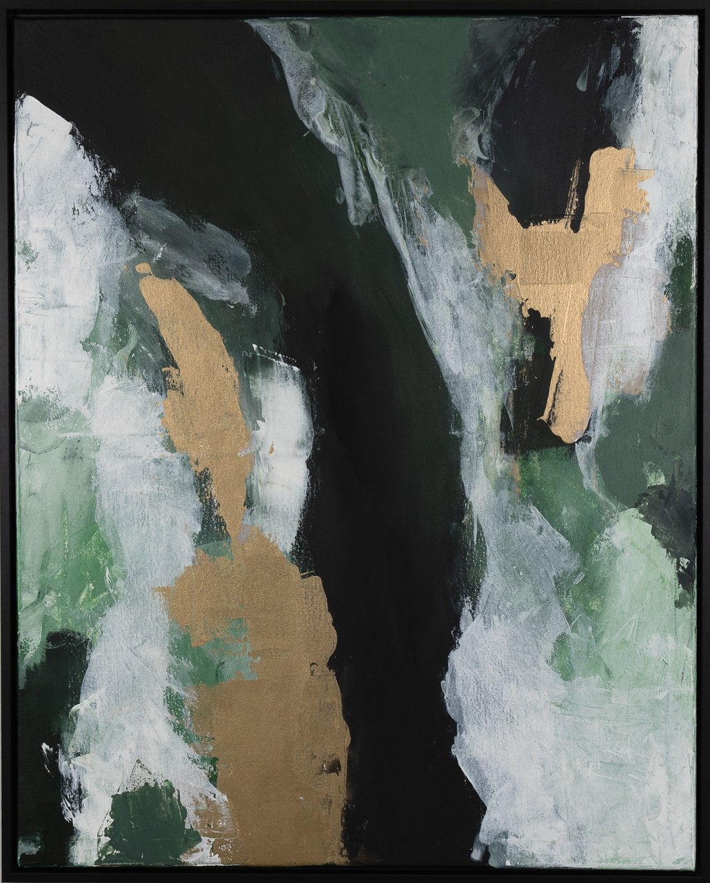 Green Road - 100/2, Acryl auf Leinwand, 100x80cm, 2024