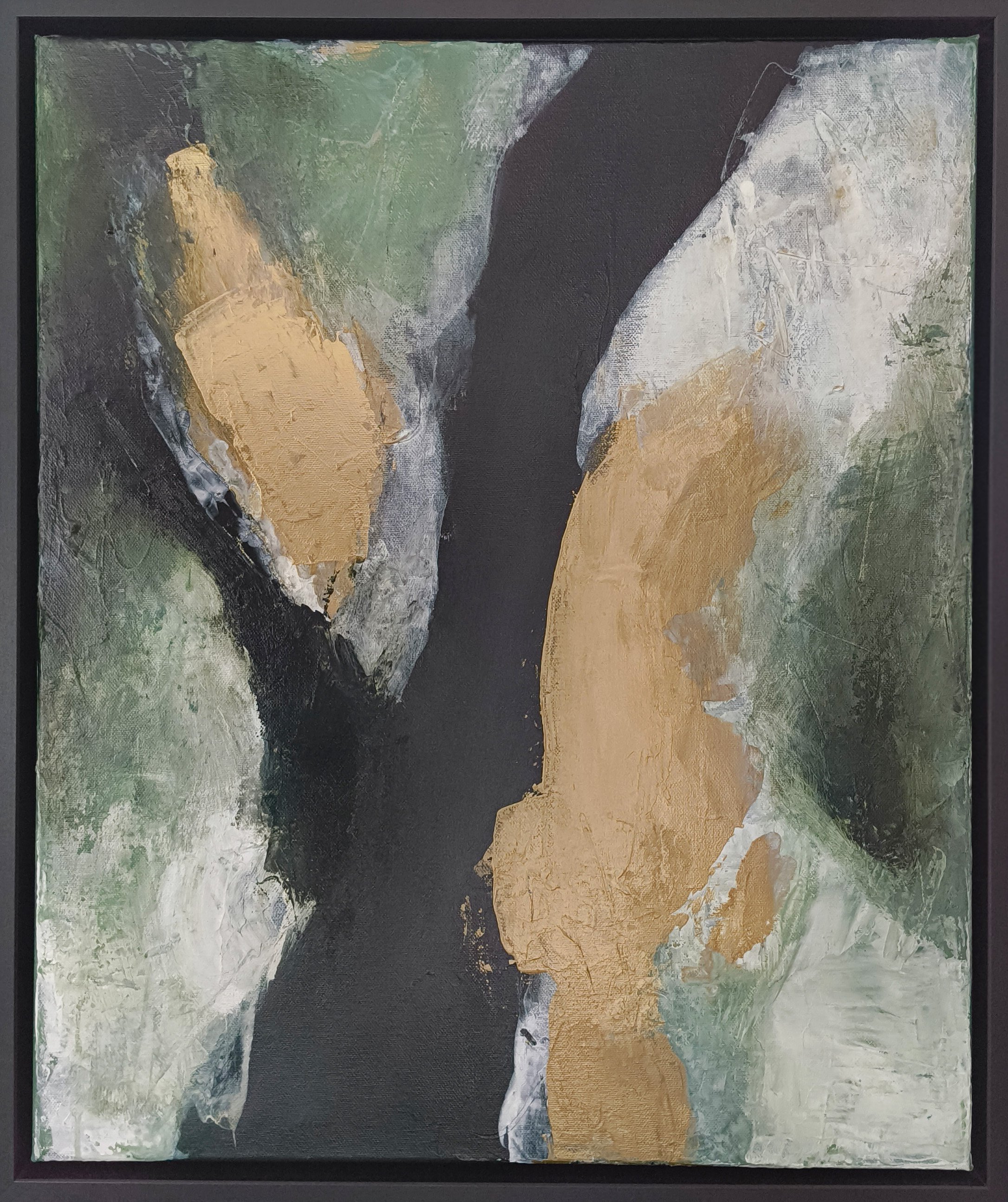 Green Road - 60/1, Acryl auf Leinwand, 60x50cm, 2024