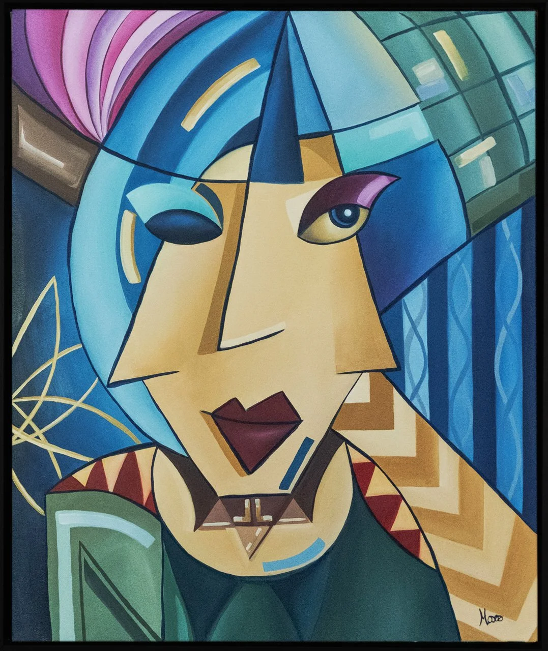 The Actress - Öl auf Leinwand, 60 x 50 cm, 2025