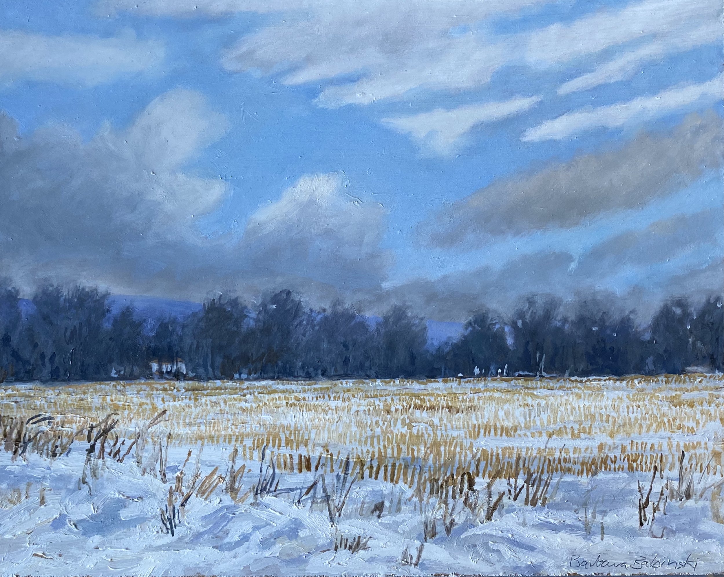 Corn Field in Winter
8in x 10in oil on panel