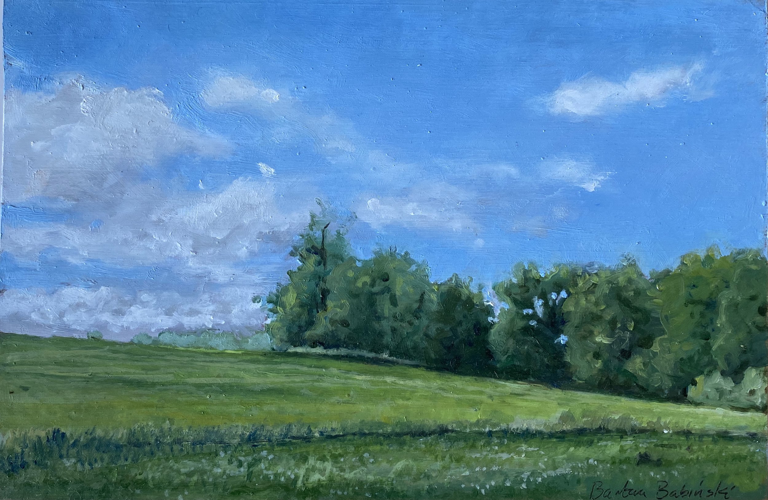 At Claude's farm (Mimi in the field)
7in x9in SOLD