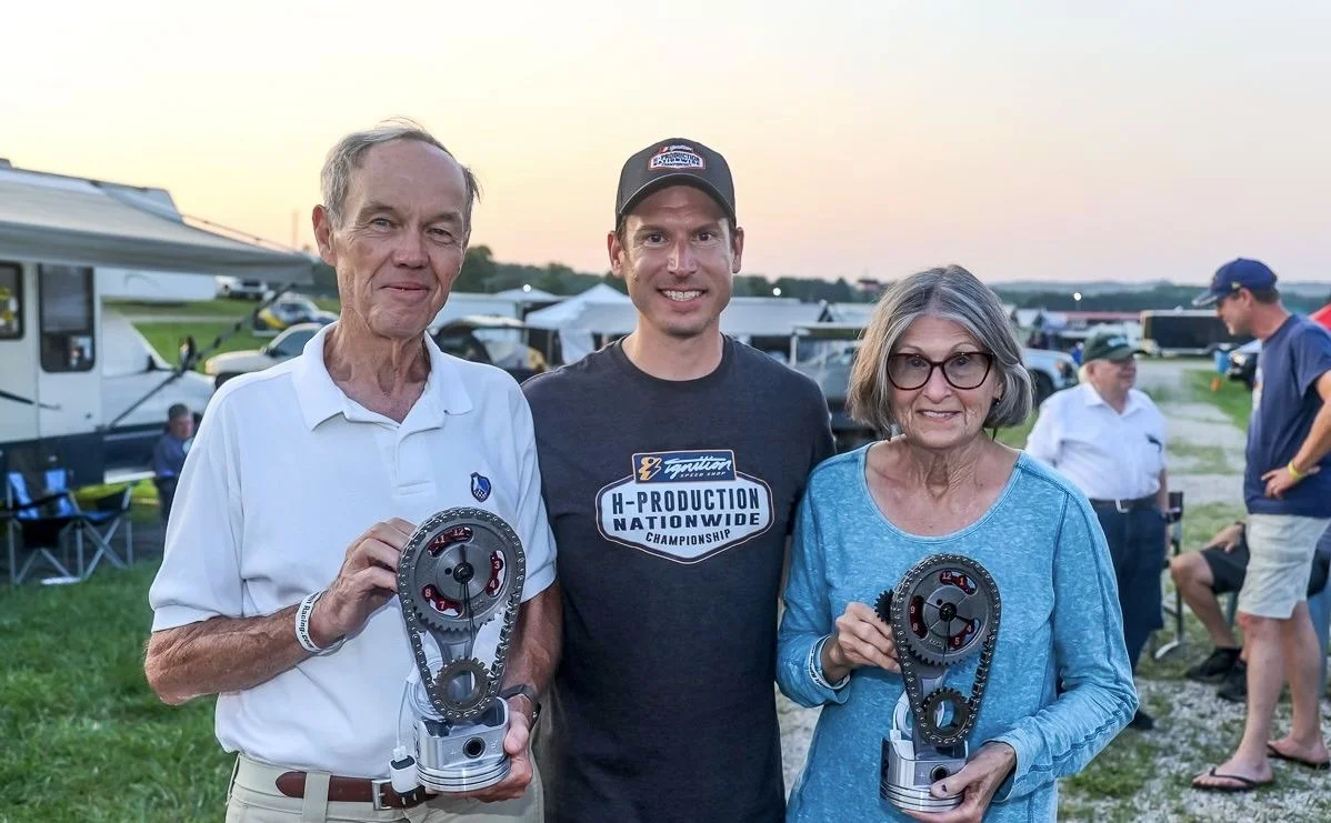 Ray Stone, Jason Stine and Cat Kiser at the 2025 HP Hall of Fame induction