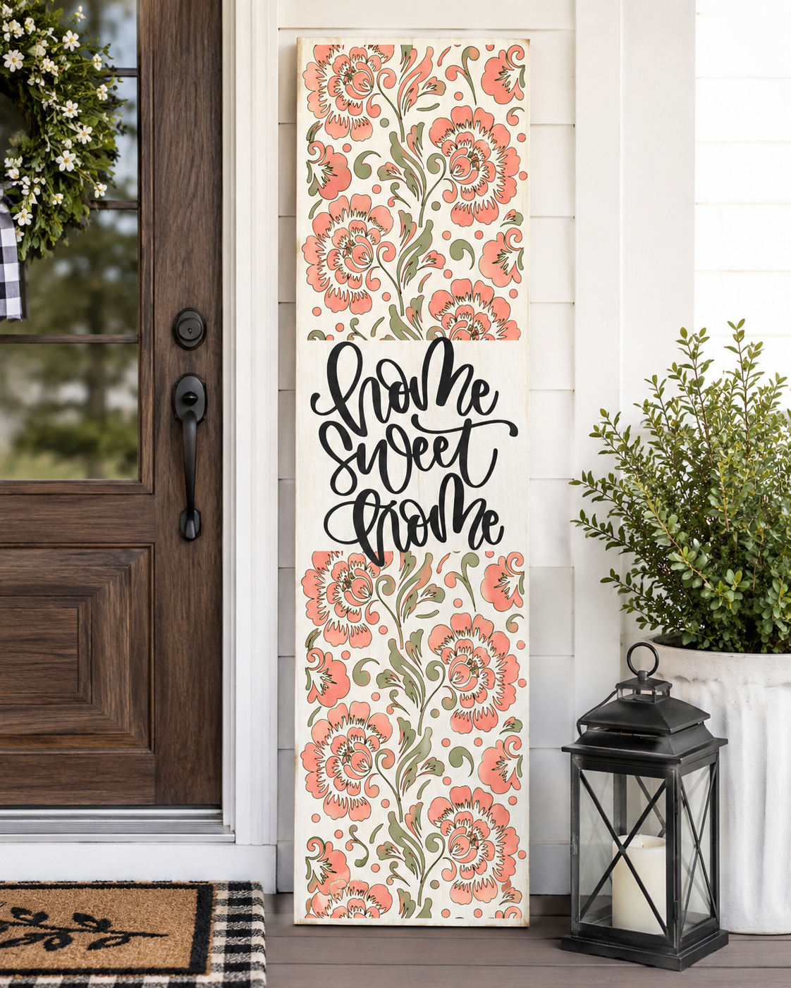 Heirloom Folk Floral Stencil