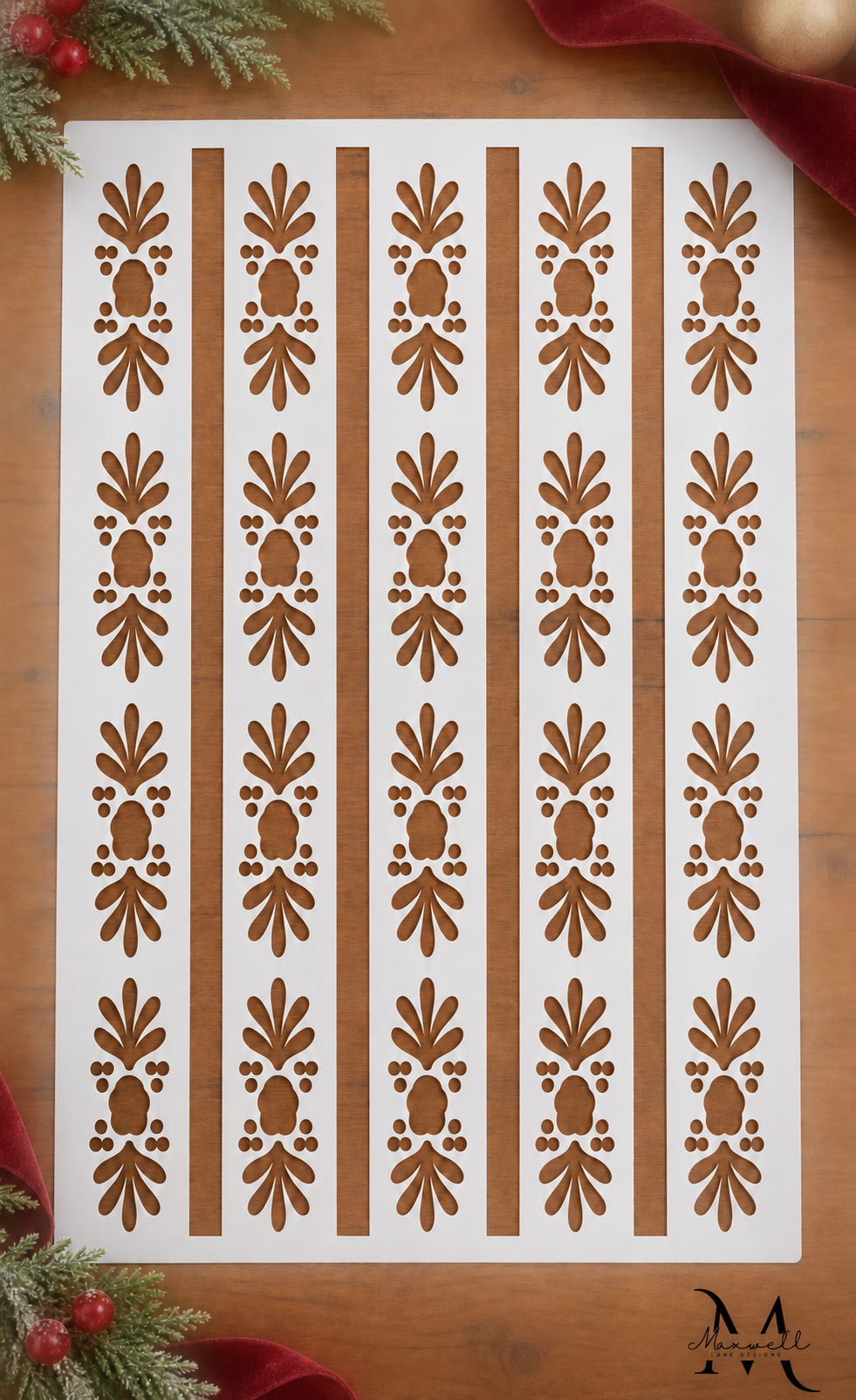 Winter Bloom Stripe