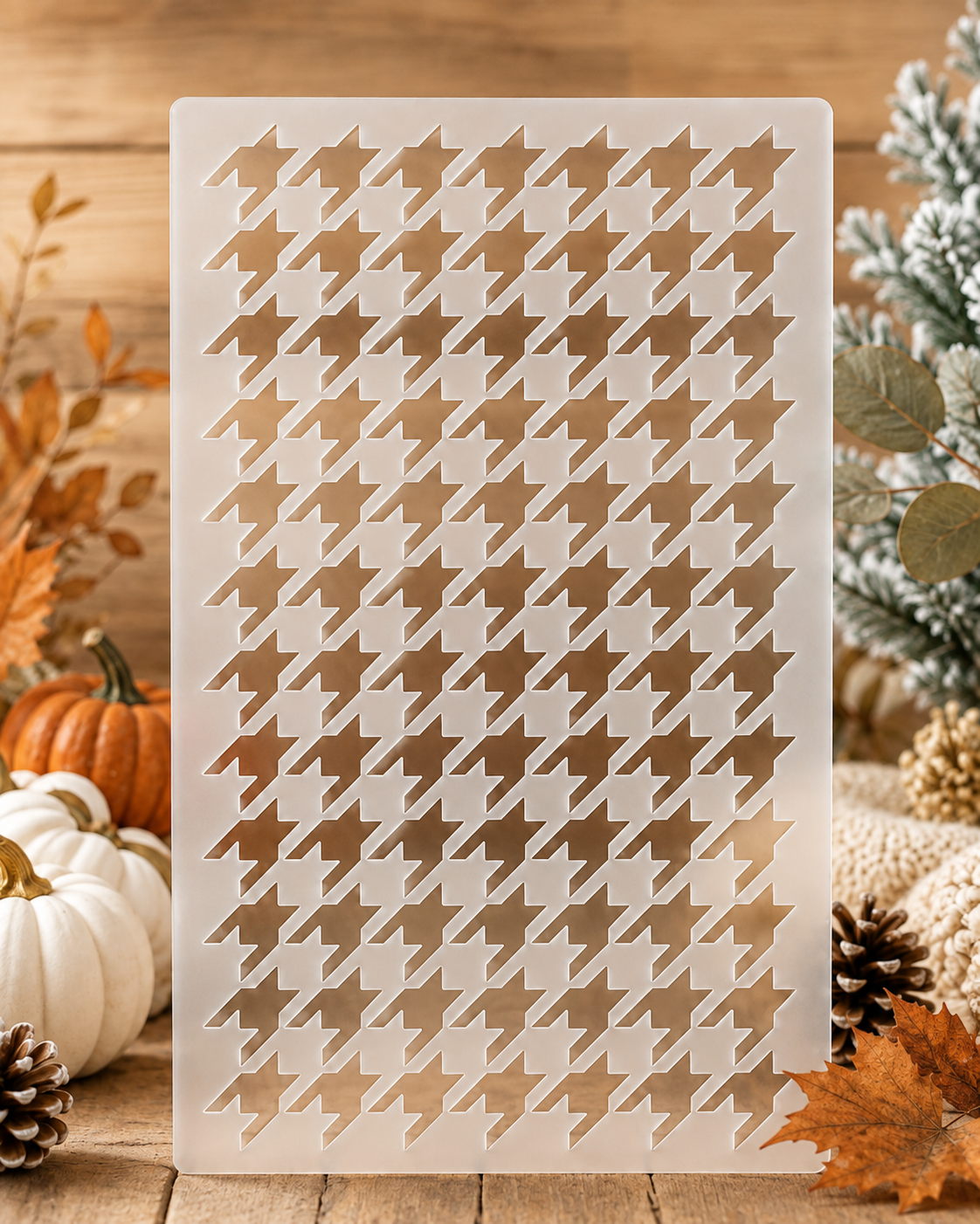 Heritage Houndstooth Stencil (Large Design Size)