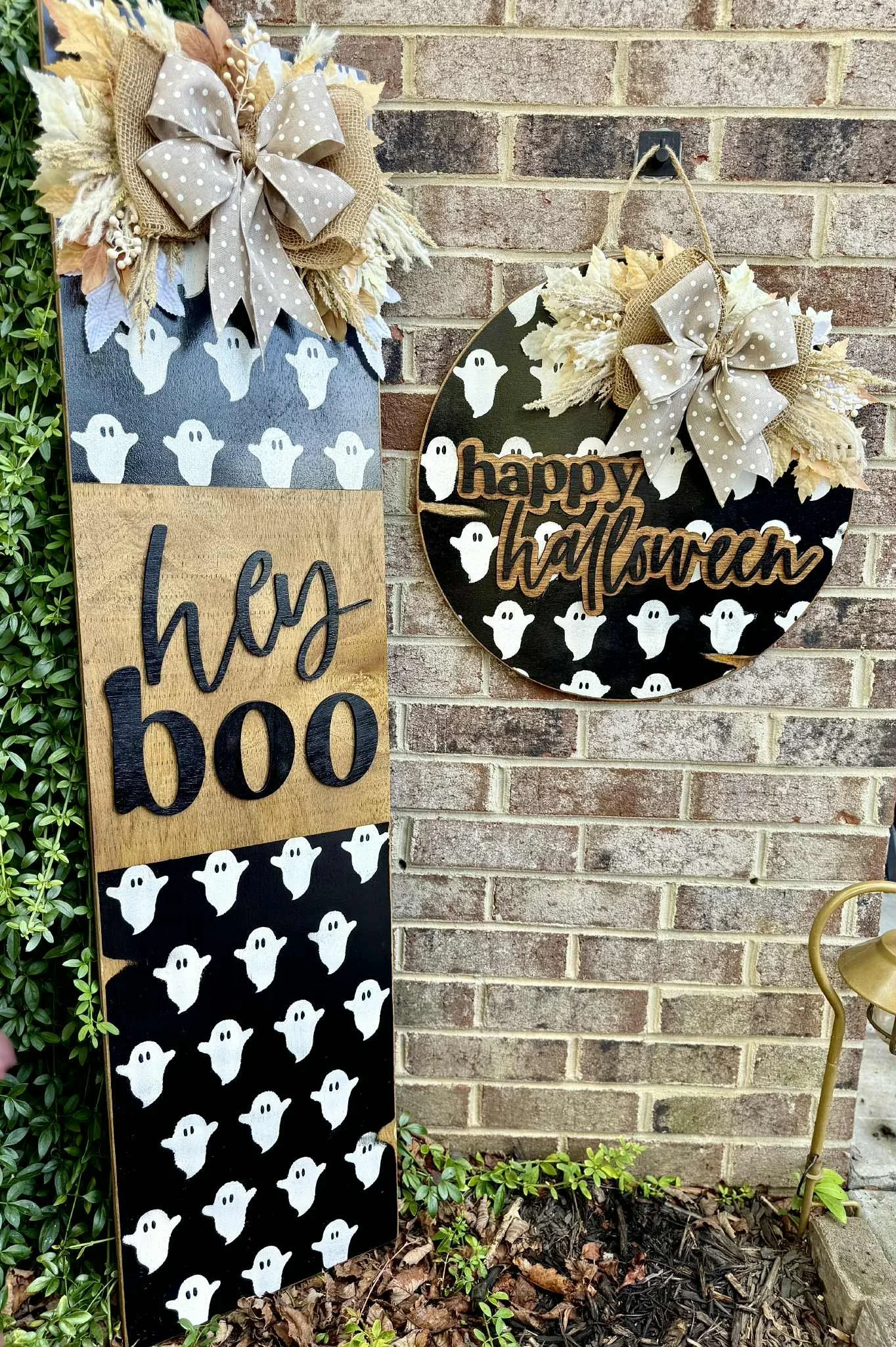 Happy Halloween/ Hey Boo Wood Cutouts