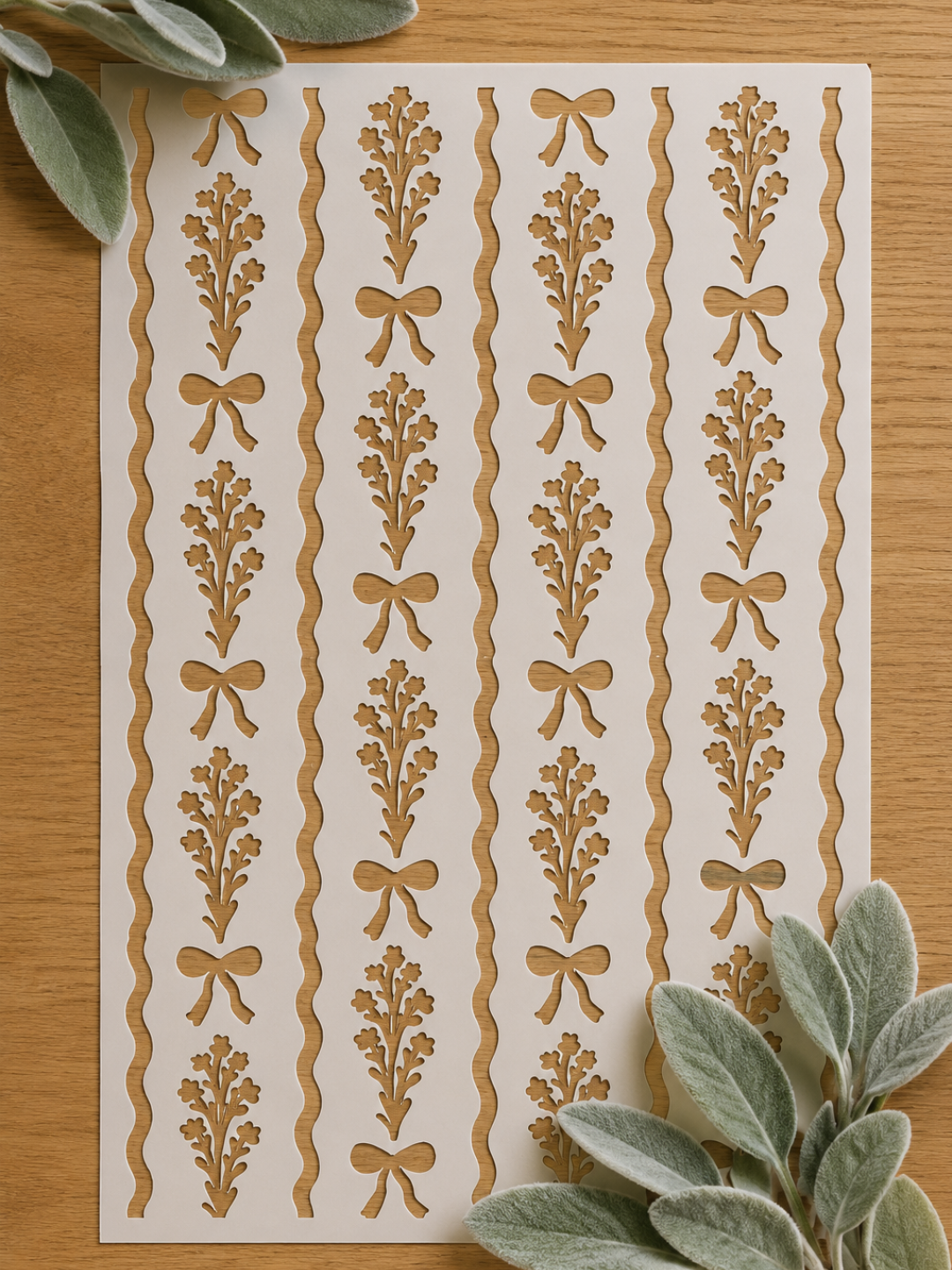 The Coquette Clover Stencil