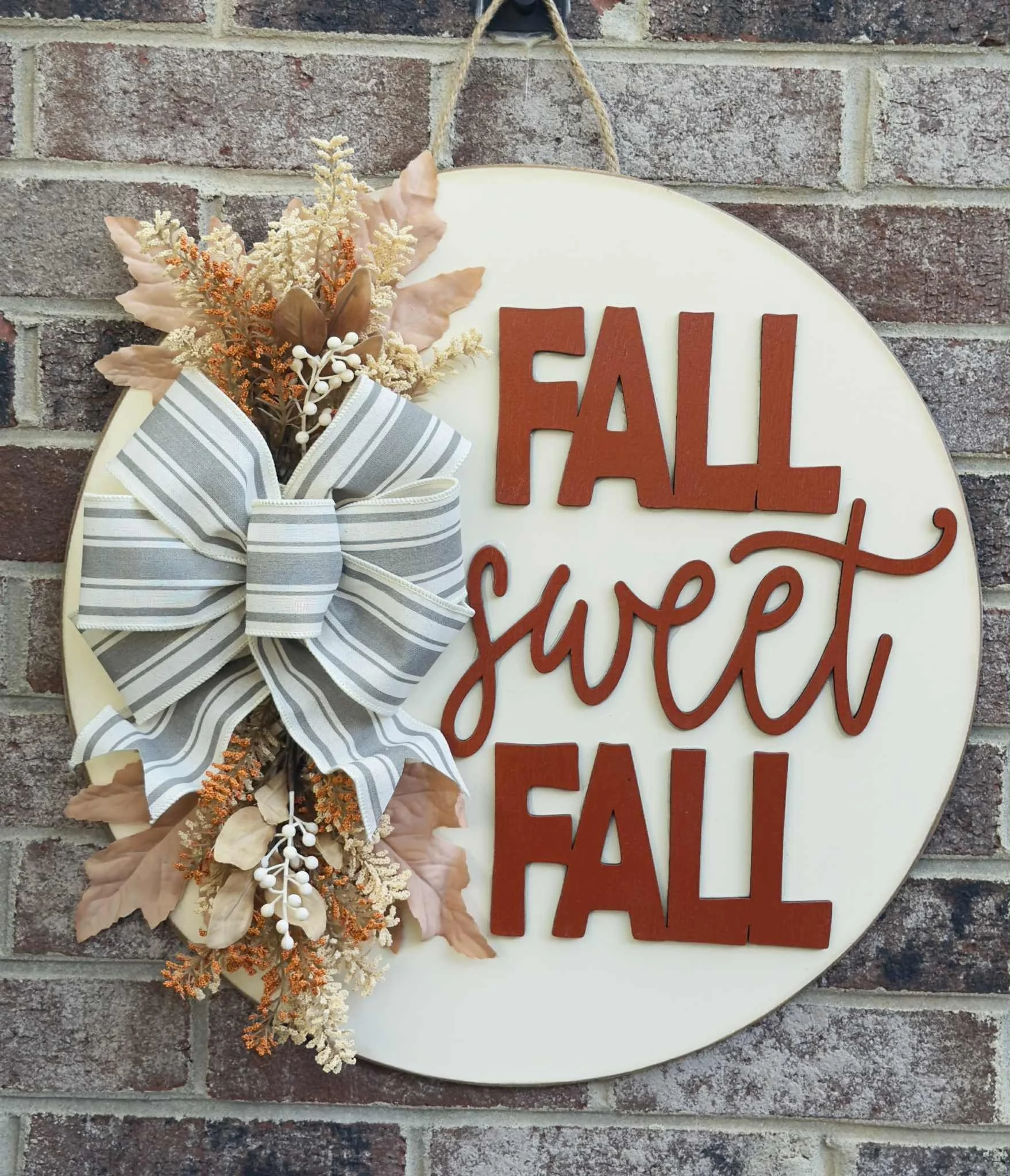 Fall Sweet Fall– Door Hanger Wood Cutout