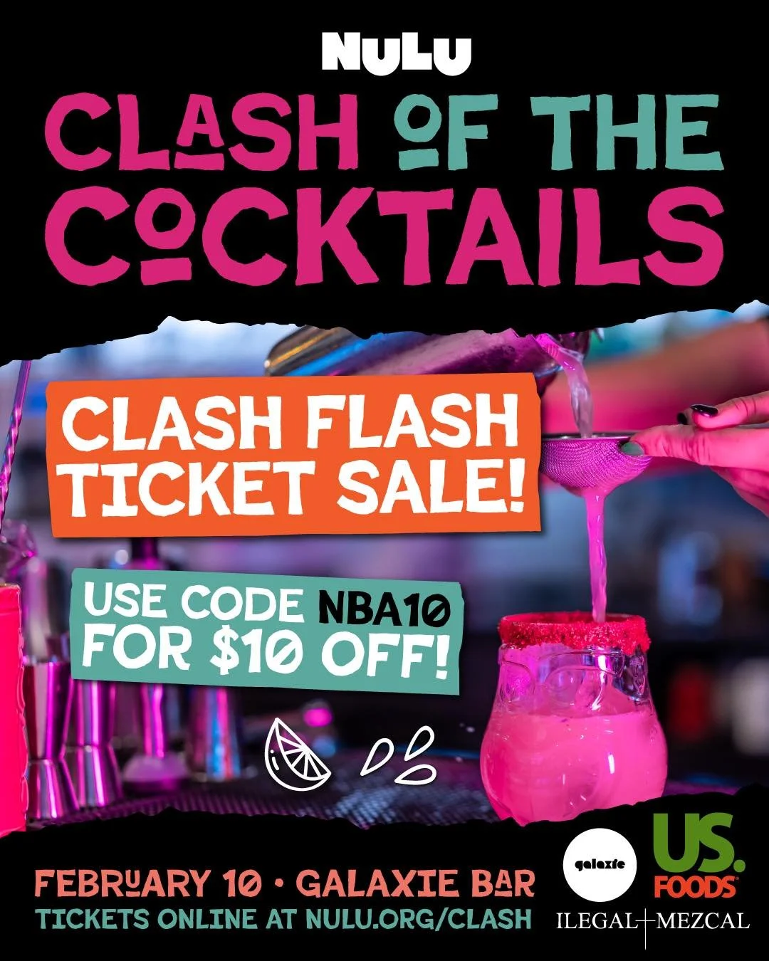 Snow day scroll break! ❄️🍹 Use code NBA10 for $10 off your ticket during our Clash Flash sale! But don&rsquo;t wait, the snow may be sticking around for a while, but this Clash Flash is good for TODAY ONLY!