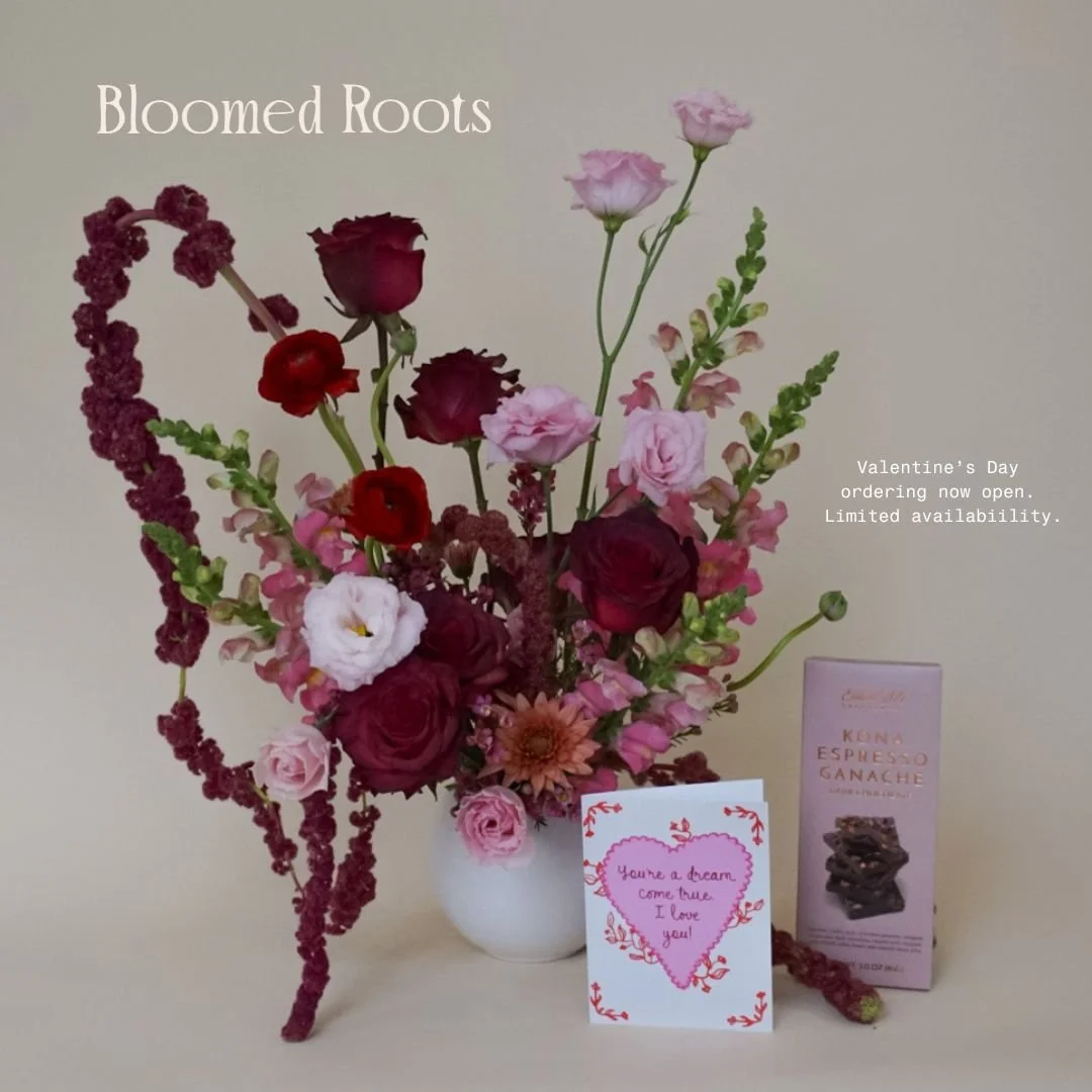 💐 Love is in bloom at @bloomedroots. Their Valentine&rsquo;s Day flower collection is available to order through 2/8, and they will sell out. Skip the panic, plan ahead, and let Bloomed Roots handle the romance.

Place an order online or call 502-61