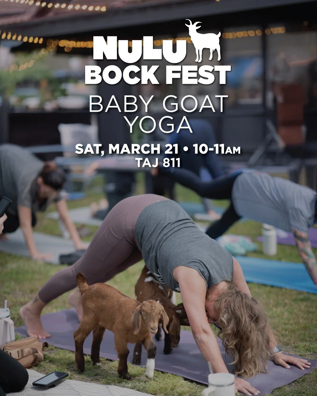 Baby goats > hot girl walks. 🐐🧘&zwj;♀️✨

Stretch, smile, and try to hold your pose while tiny hooves steal the spotlight at our FREE Baby Goat Yoga in NuLu.

📍 @811_taj 
📅 Saturday, March 21
⏰ 10&ndash;11AM

Flow through your practice surround
