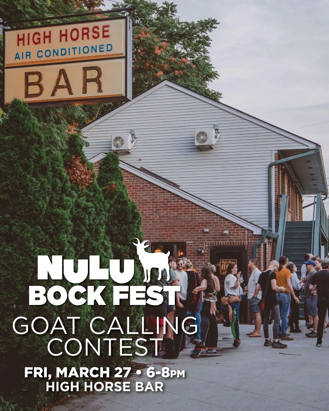 Warm up those vocal cords&hellip; it&rsquo;s time to bleat your heart out. 🐐🎤

Join us Friday, March 27 from 6&ndash;8PM at @highhorsebar for the Goat Calling Contest and yes, it&rsquo;s exactly what it sounds like. Humans attempting their best goa