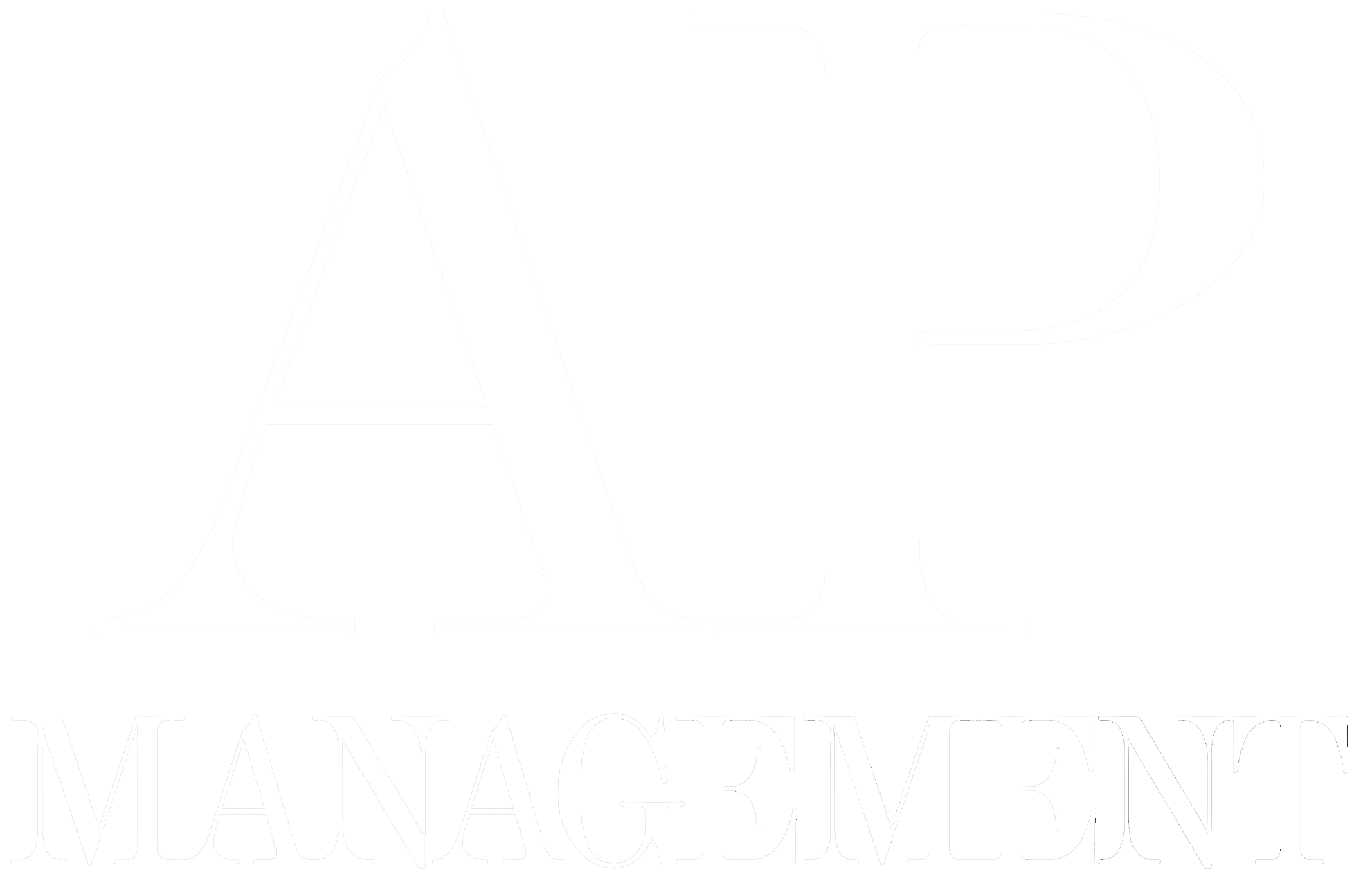 The image displays the word 'AL' in large letters above the word 'MANAGEMENT' in smaller letters, with a faint outline and no visible background or additional details.