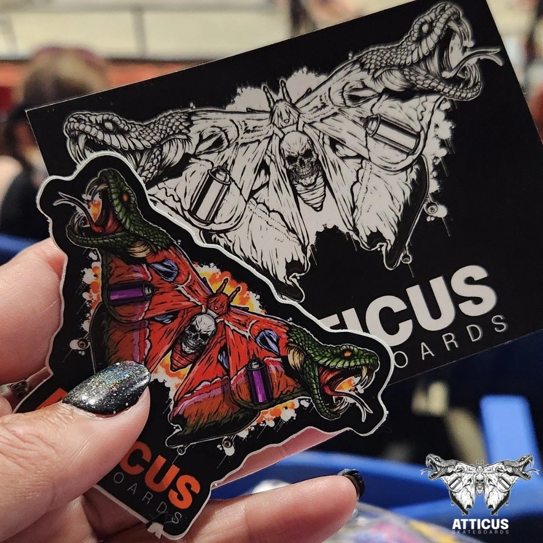 #skateboard #atticusskateboards #skateboarding #stickers