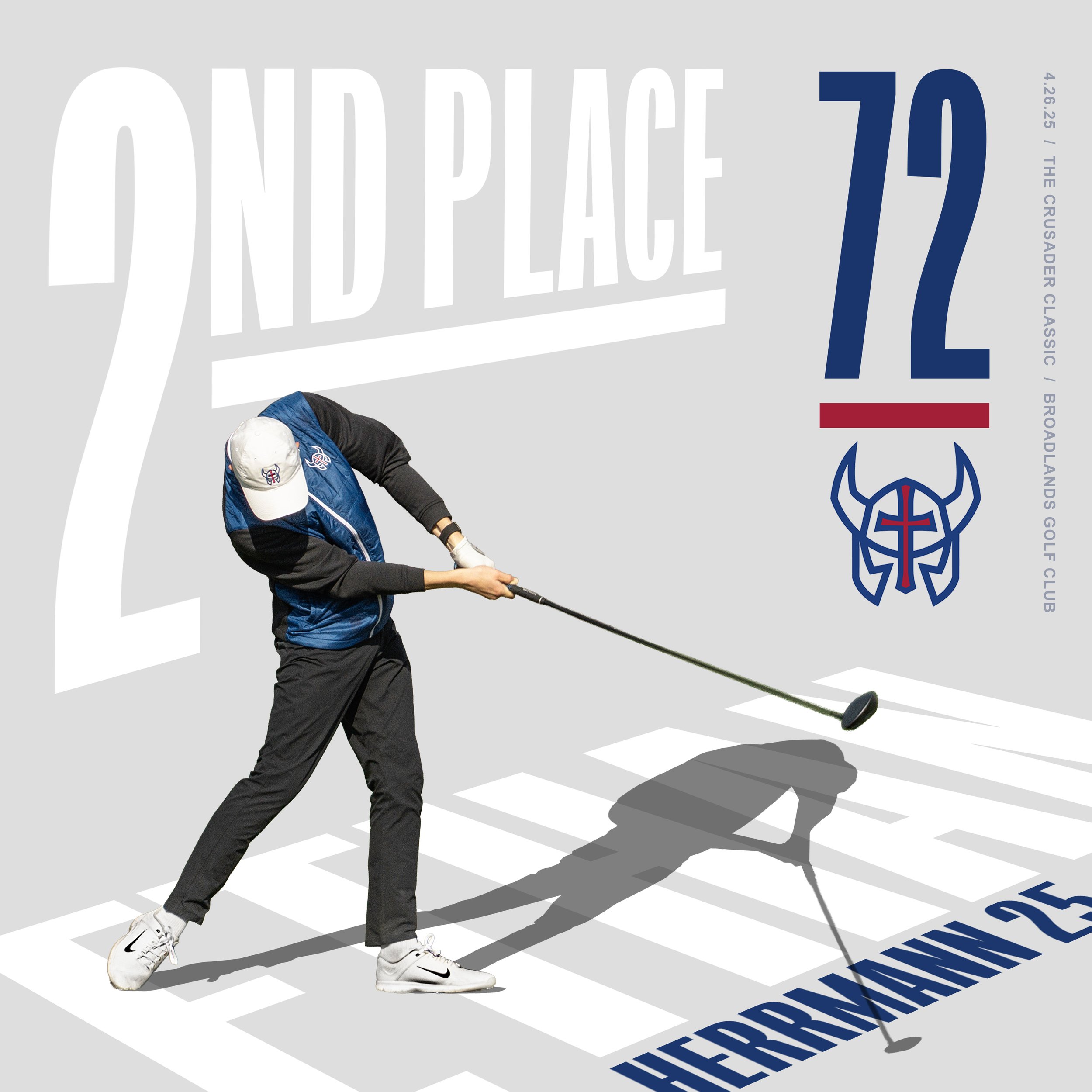 April 26, 2025 / Broadlands Golf Course (solo 2nd out of 100 golfers)