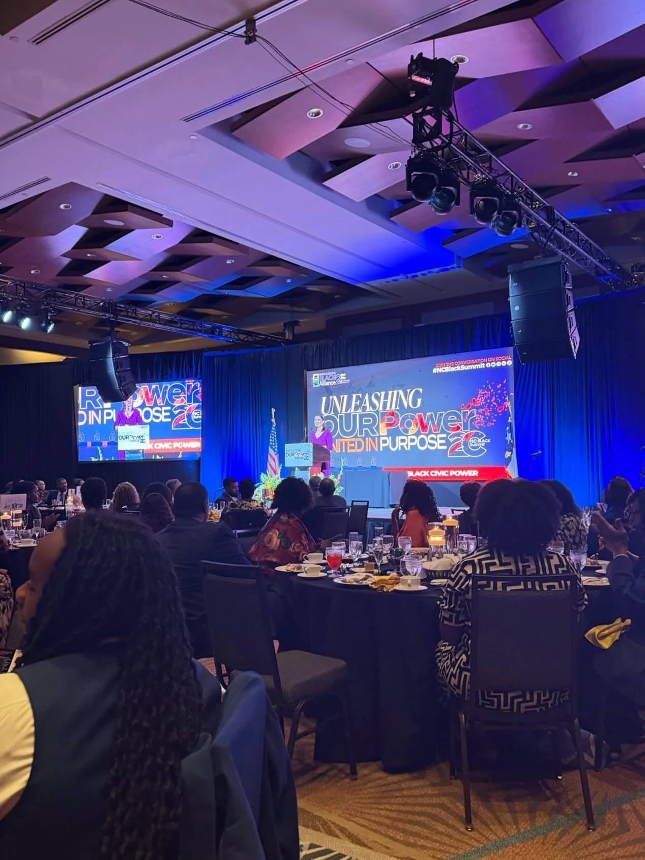Last night I had the honor of speaking at the NC Black Summit Banquet. For 20 years, the Black Summit has been a space for powerful connection and conversations on topics like civic engagement, education, healthcare, and more. I was inspired by the l
