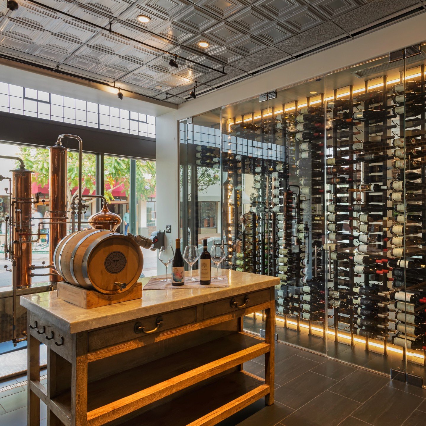 Host your next summer event in our Distillery Room. 🥃🎉 

Our Distillery is available for your next private dinner and can accommodate parties of up to 12 guests. Our expert and detailed culinary team will create a customized dinner and wine pairing