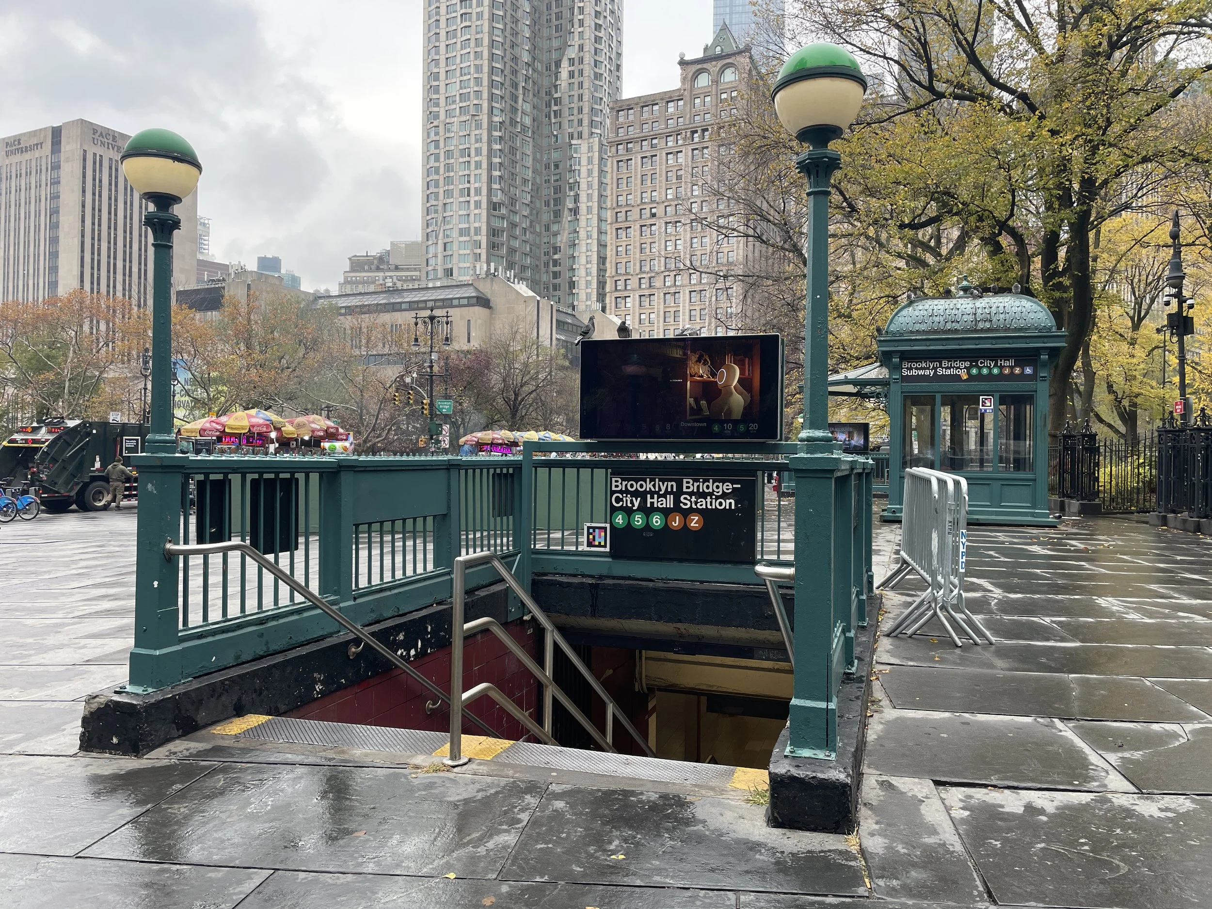 The Brooklyn City Hall MTA stop. Nov 2025.