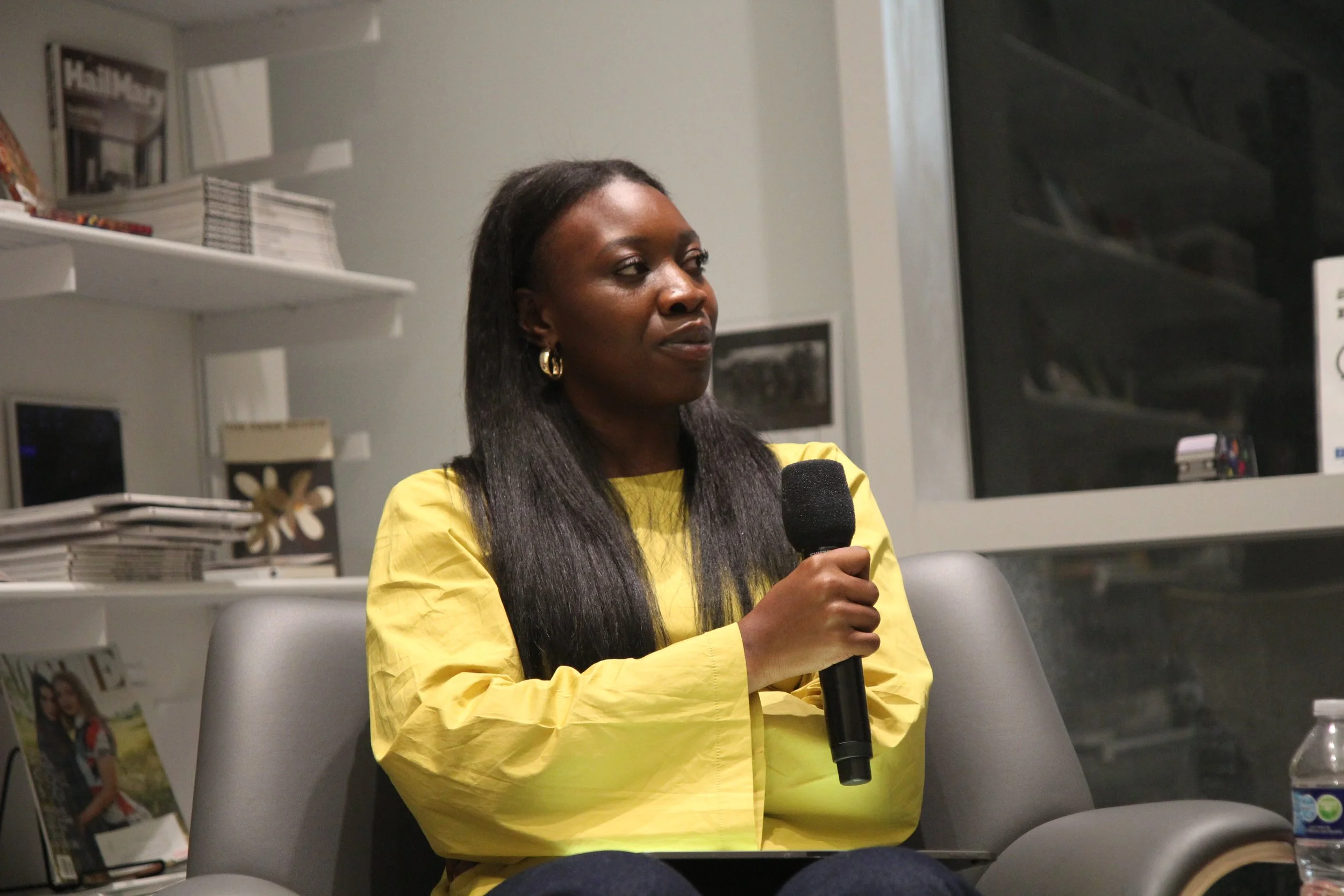 Nzinga Simmons hosts a panel discussion at the Brooklyn Museum in October 2025.