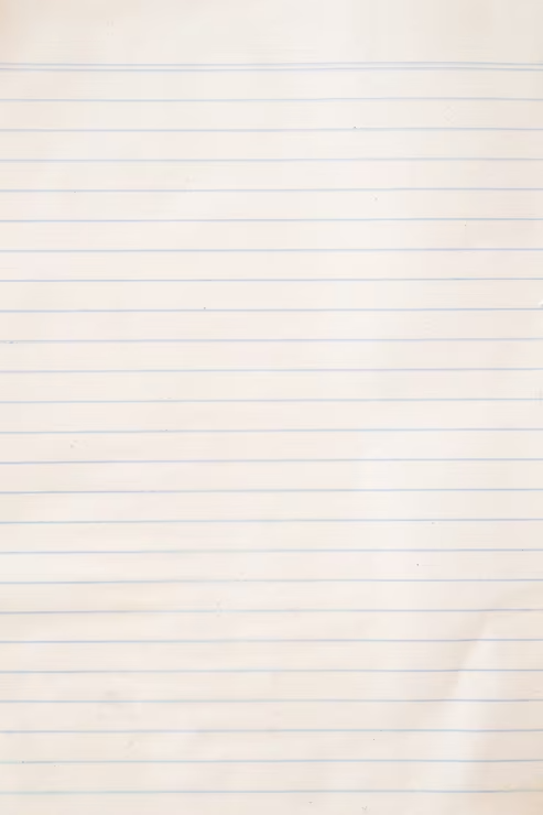 A blank lined sheet of notebook paper.