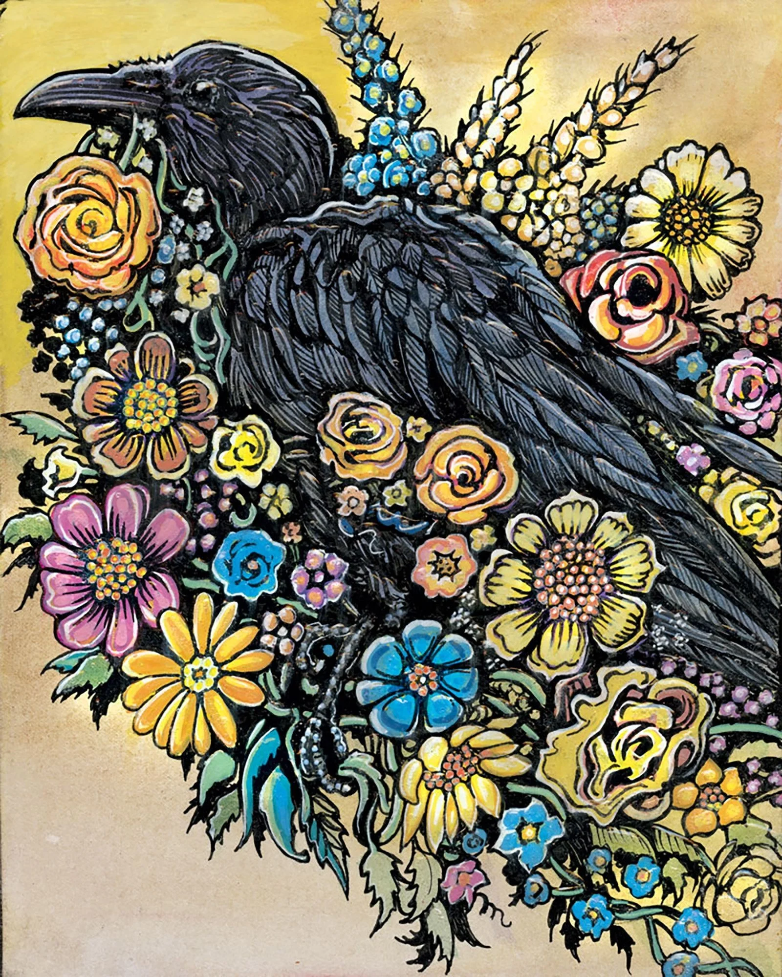 Flowers Raven by Ty Meier