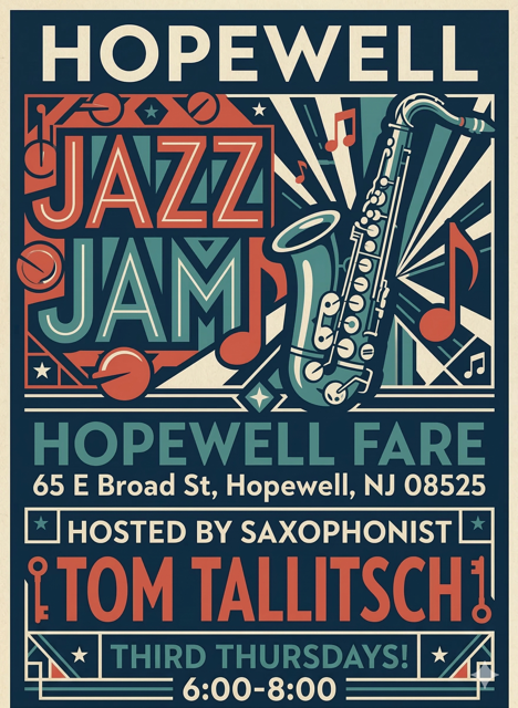 Jazz Jam hosted by Saxophonist Tom Tallitsch