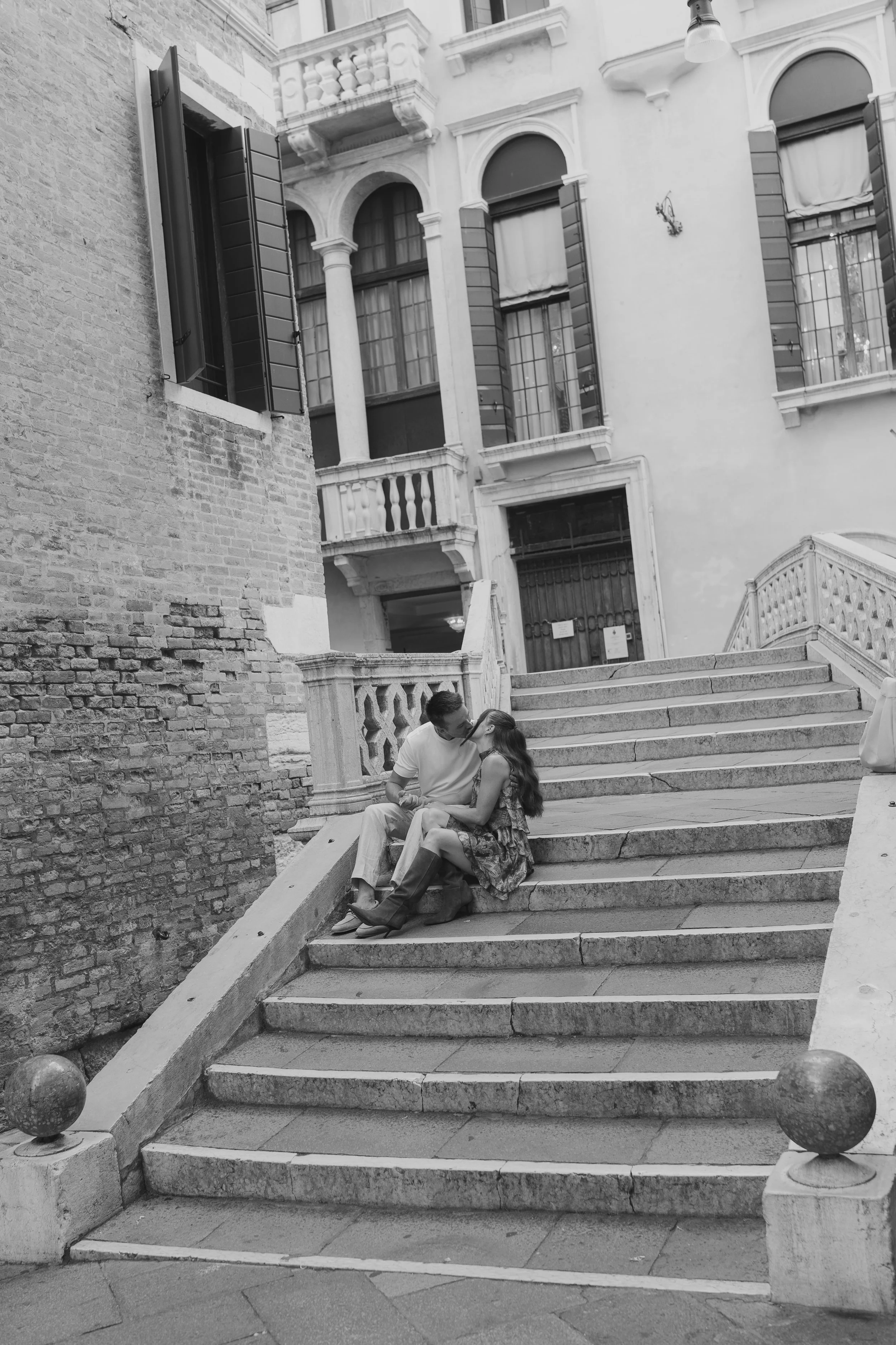 Romance in Venice, Italy