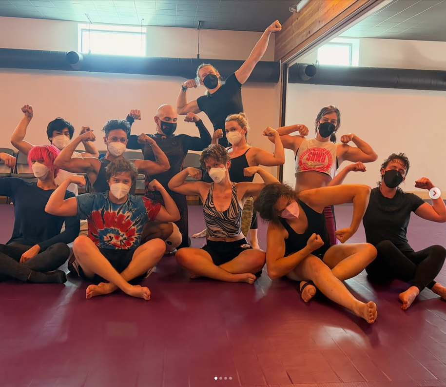 a group of members from the Queer Grappling Club that meets at TLN weekly