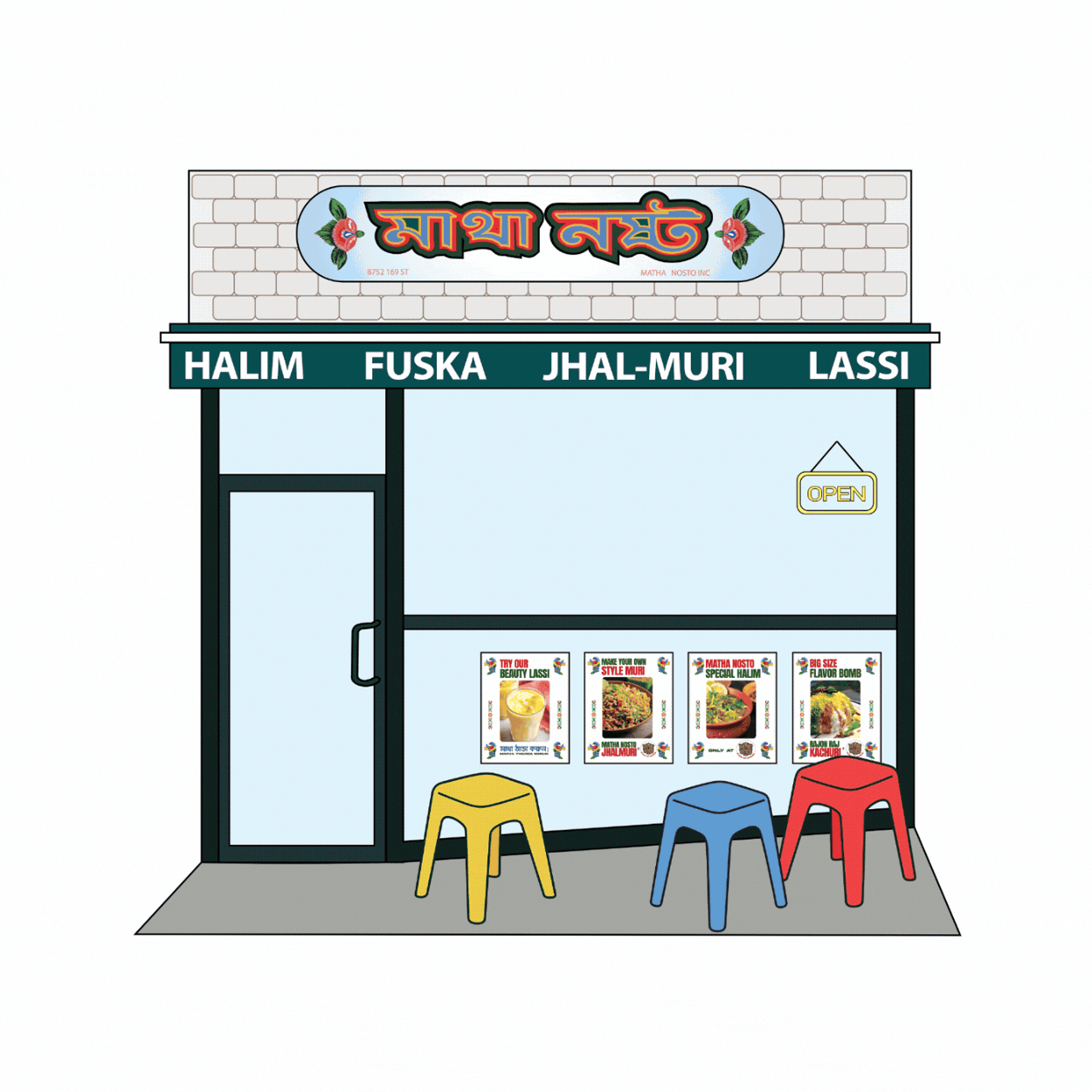 Hillside Storefronts