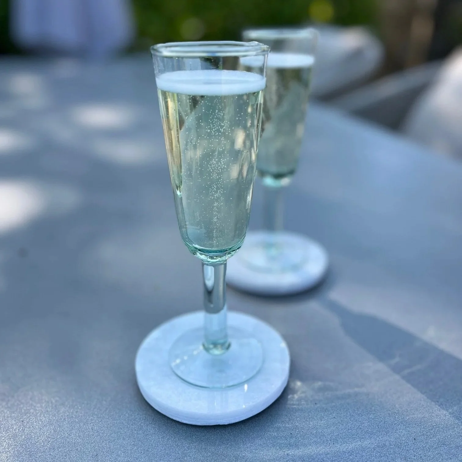Sile Round Marble Coasters