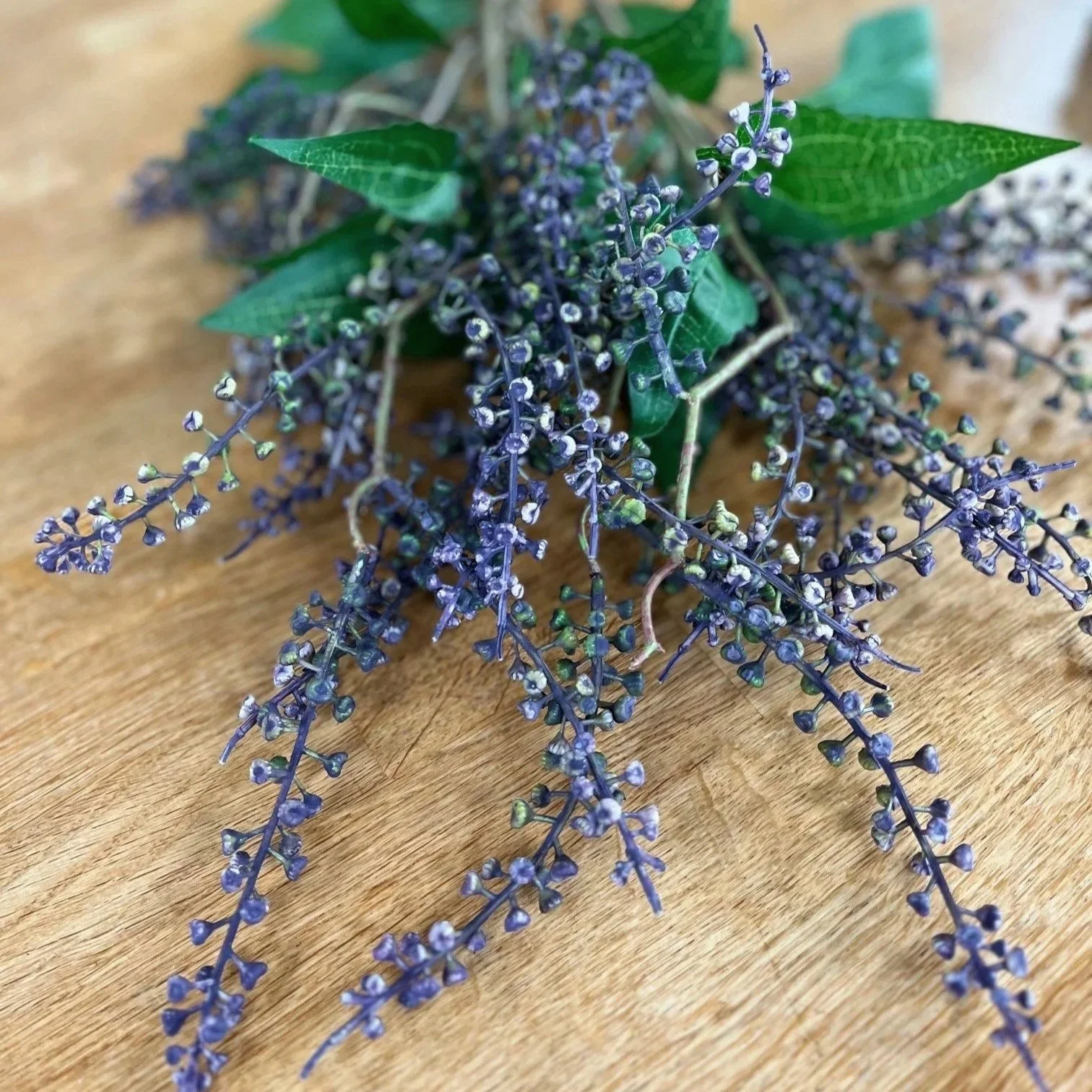 Dark Berry Phytolacca Faux Spray
