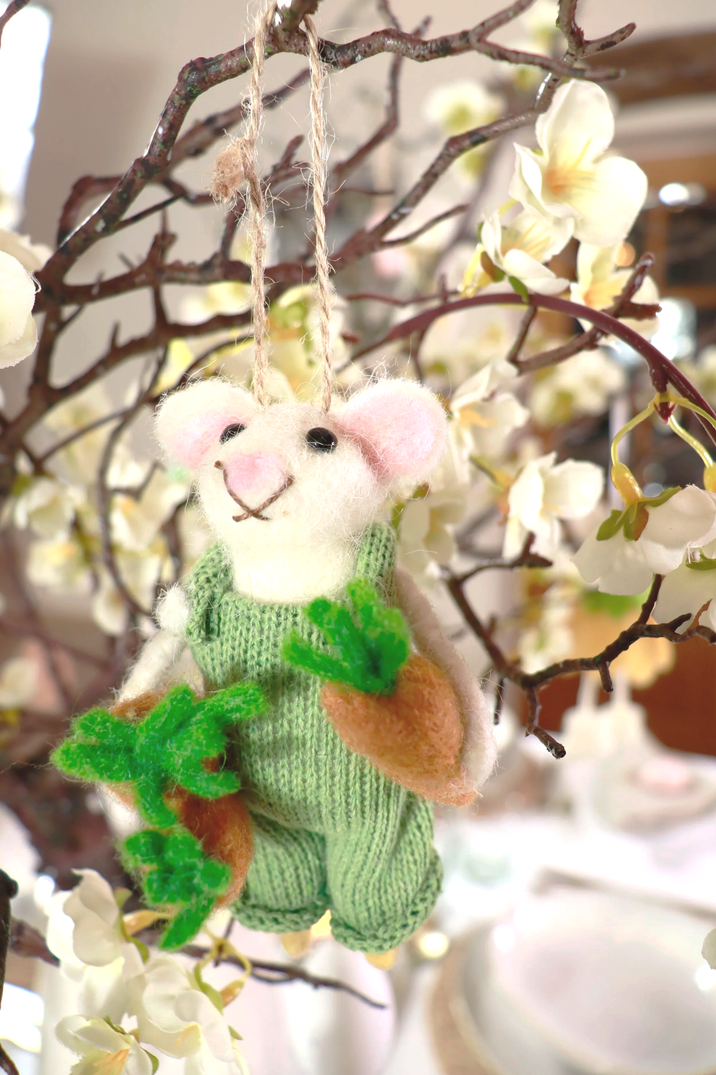 Easter Mouse Felt Hanging Decoration