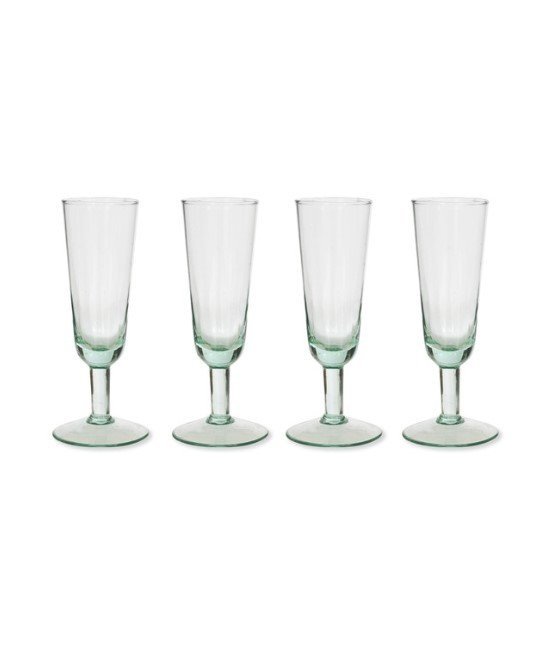 Broadwell Recycled Glass Champagne Flutes