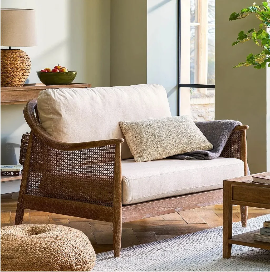Ultimate style meets uber comfort with the Semper Rattan Sofa #sofa #livingroom #livingroom #sofastyle #rattansofa #orkishome