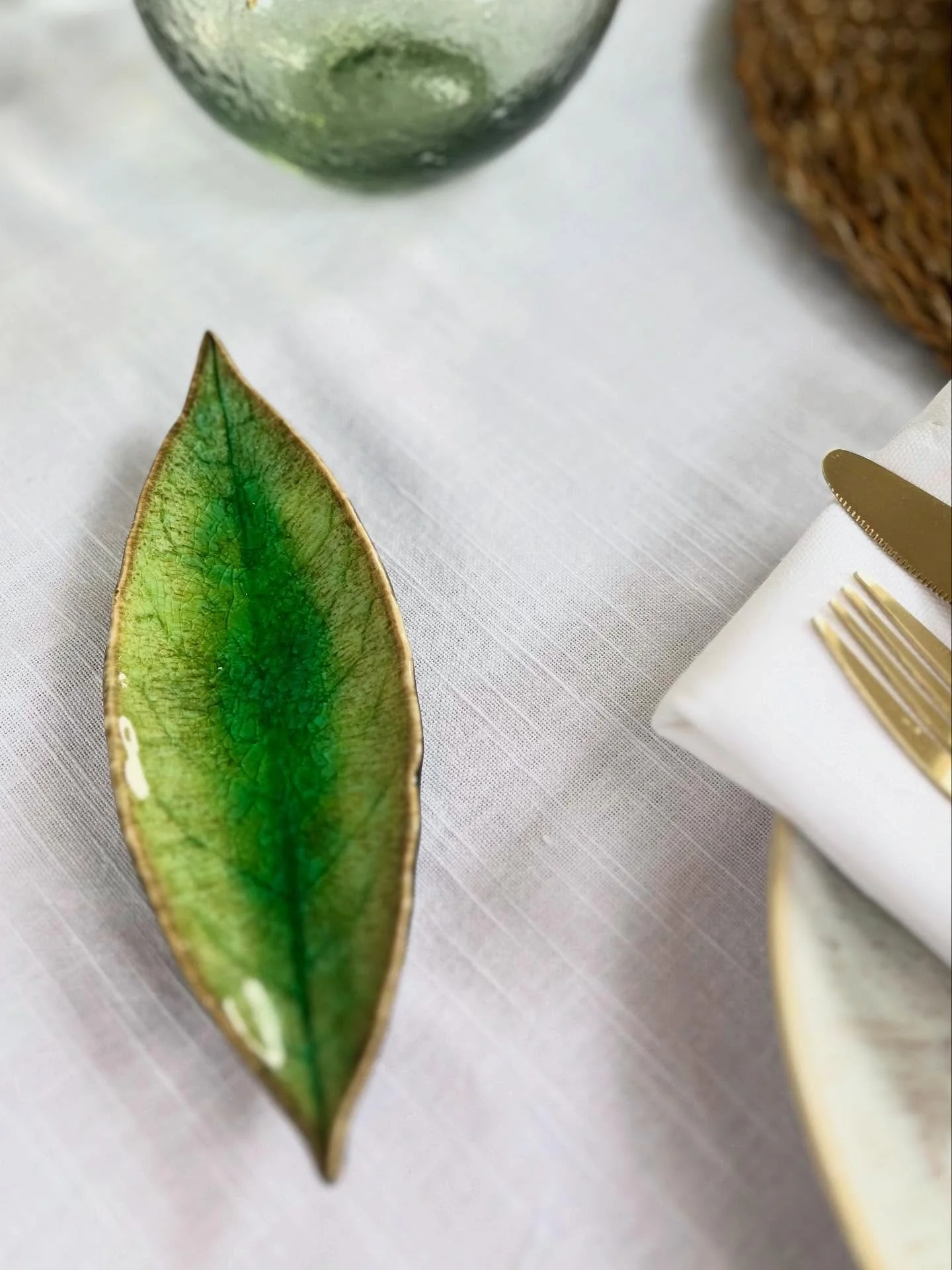 We can&rsquo;t seem to keep these Costa Nova Riviera Laurel Leaf Small Plates on the shelves at the moment! #costanovatableware  #tableware #smallplate #orkishome