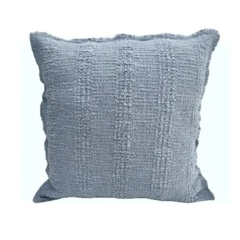 Nola Textured Denim Blue Cushion 50 x 50 cm