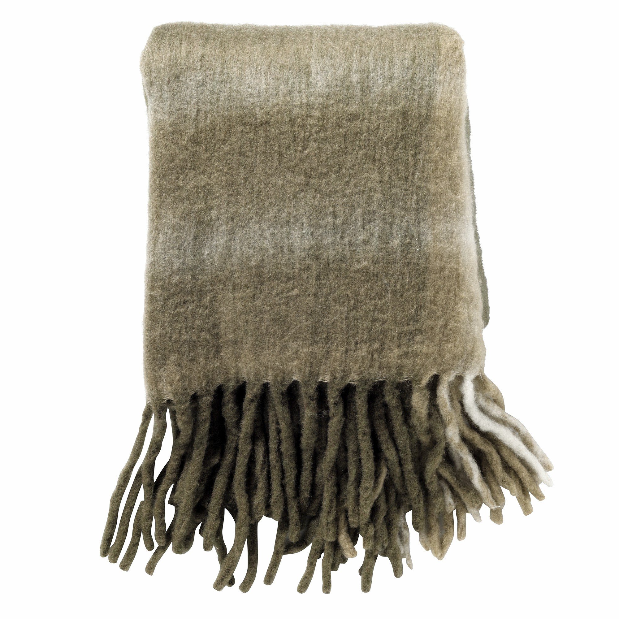 Lando Olive Plaid Throw 130 x 170 cm