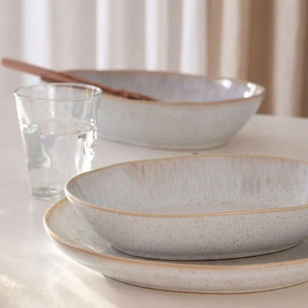Eivissa Sand Beige Oval Dish 36cm