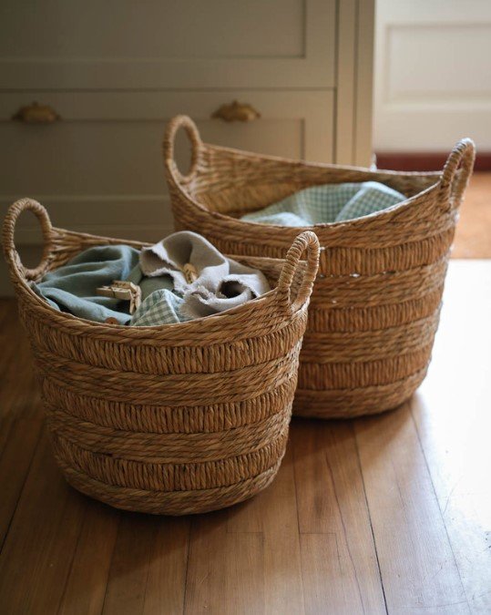 Bilberry Bulrush Boat Baskets Boat Baskets (Set of two)